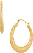 Frankie & Zoe Diamond Cut Hoop Earrings