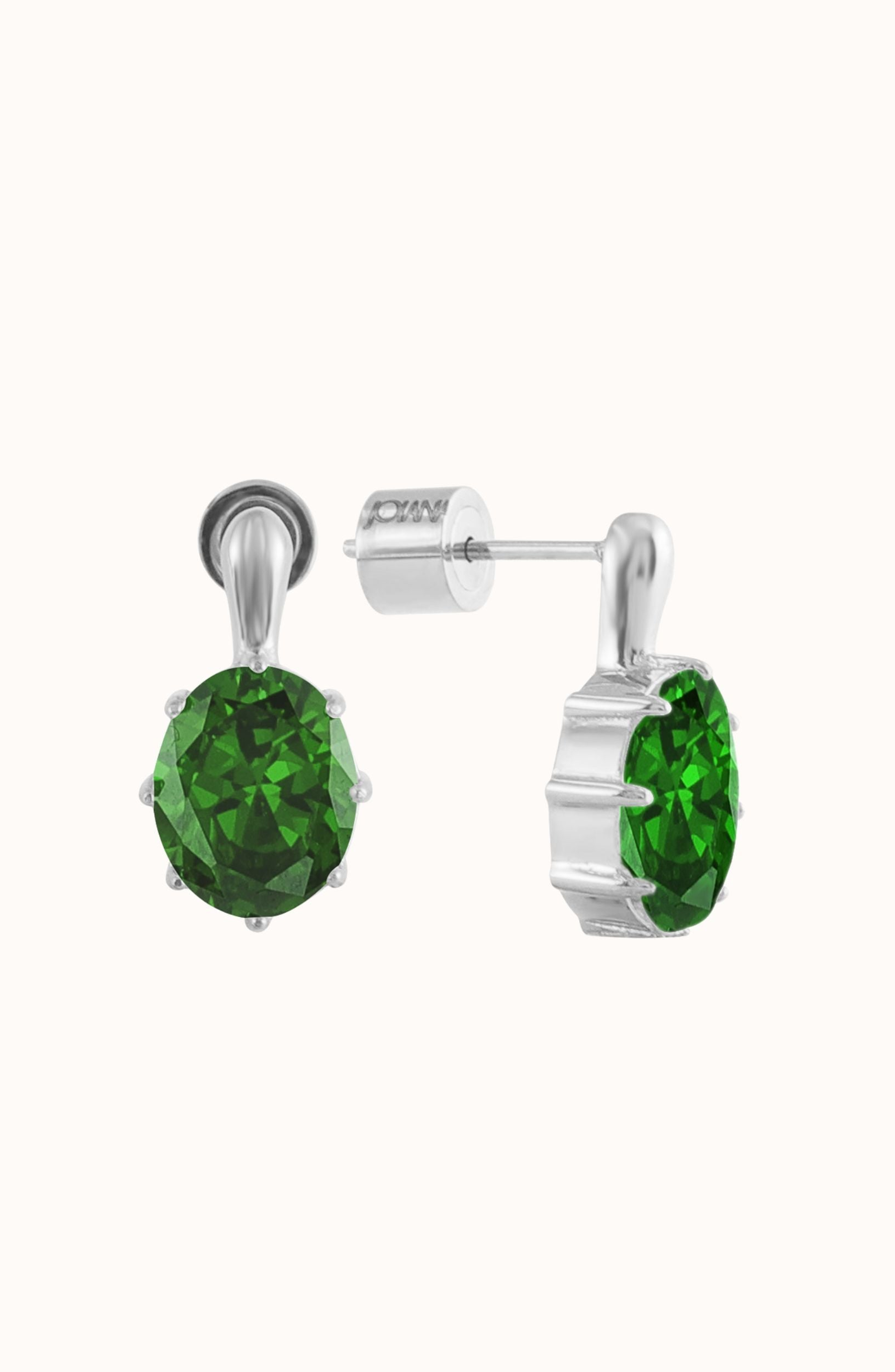 Emerald / White Silver