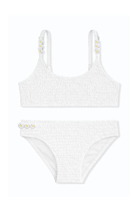 Smocked Two Piece Swimsuit