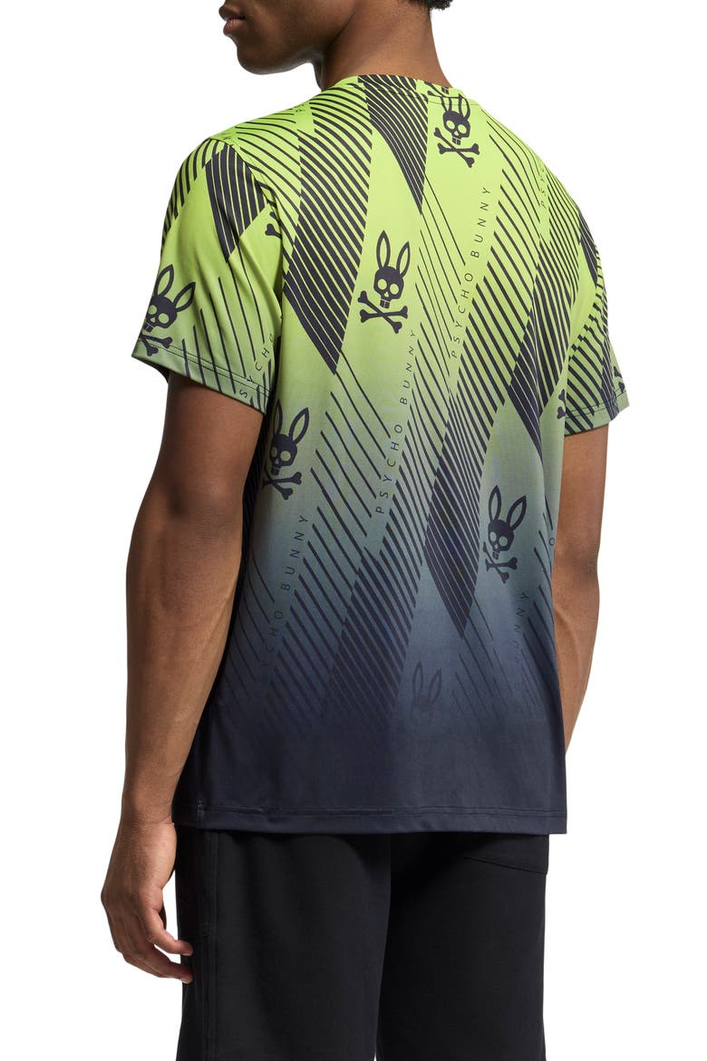 Fletcher Print Performance T-Shirt, Alternate, color, SAFETY YELLOW
