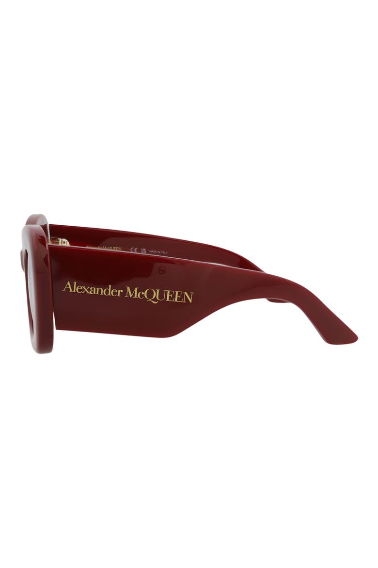 50mm Cat Eye Sunglasses, Alternate, color, BURGUNDY BURGUNDY RED