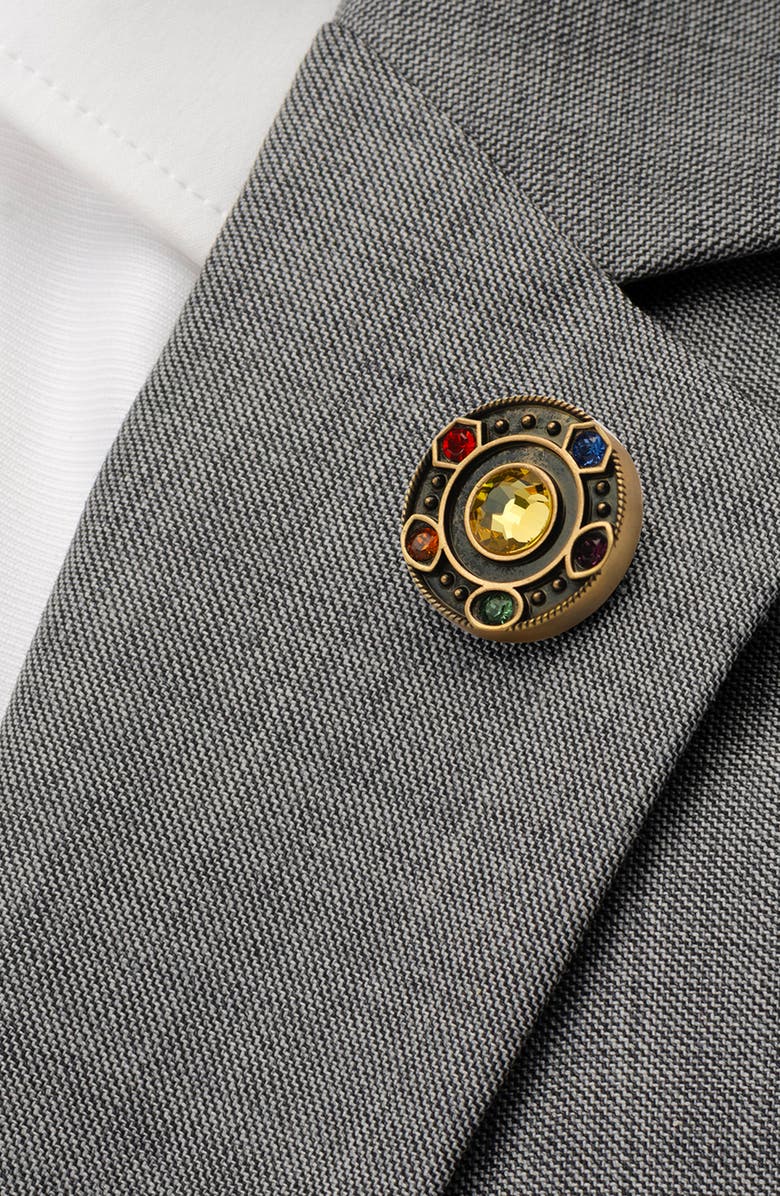 Cufflinks, Inc. Infinity Stones Lapel Pin, Alternate, color, Multi