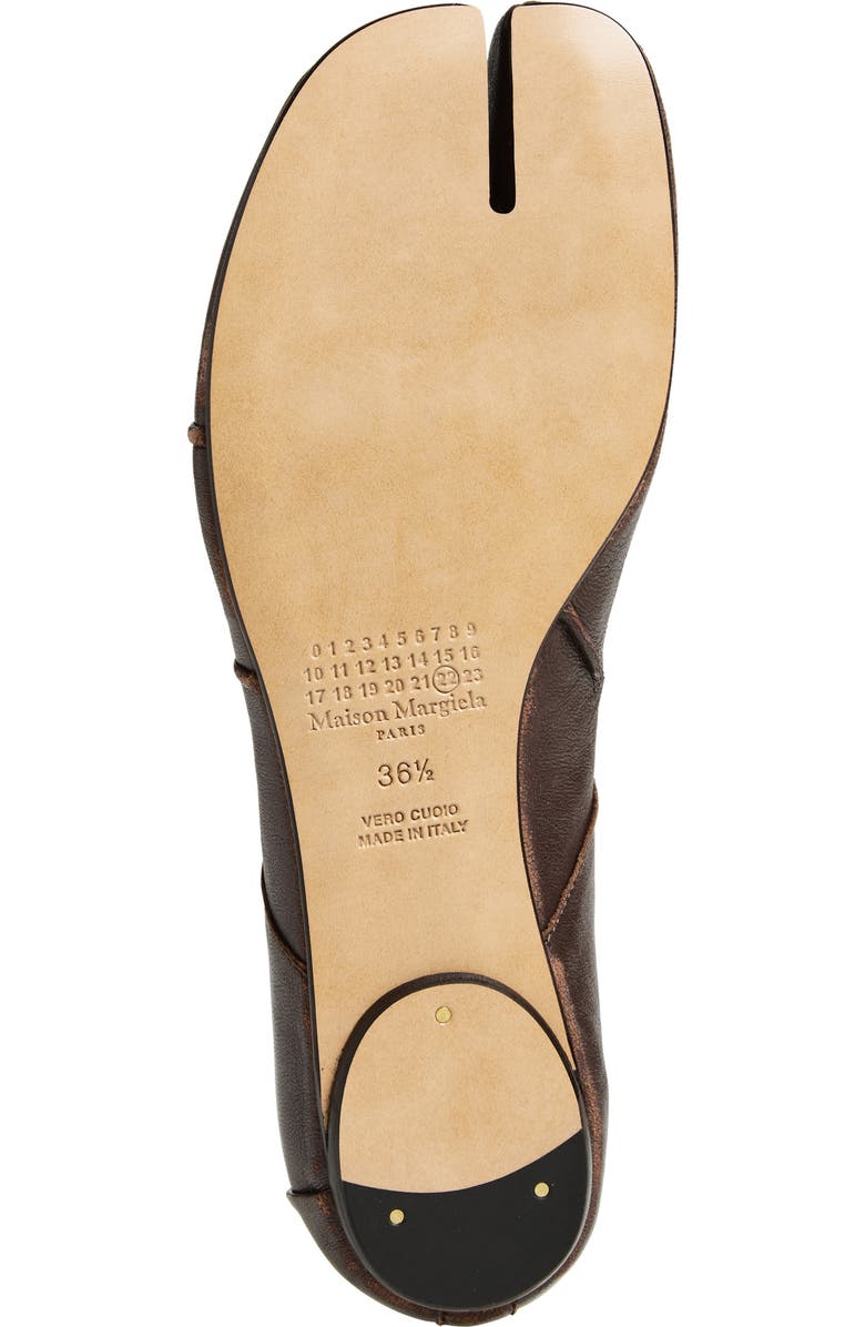 Maison Margiela Tabi Ballerina Flat, Alternate, color, Moka