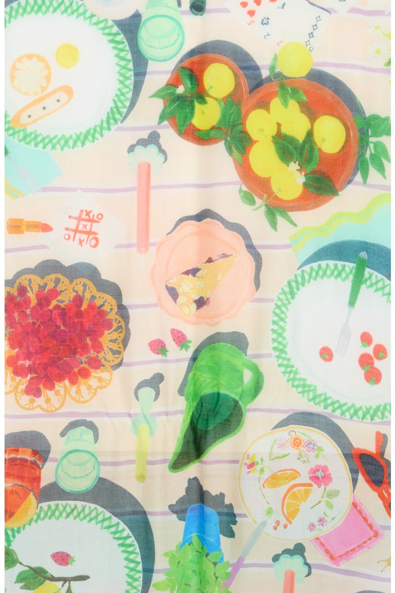 party table oblong scarf, Alternate, color, GREEN MULTI
