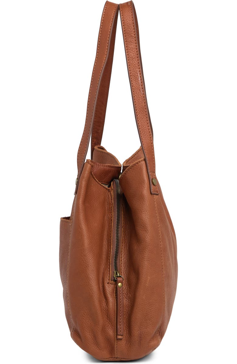 AMERICAN LEATHER CO. Liberty Shopper Bag, Alternate, color, Brandy