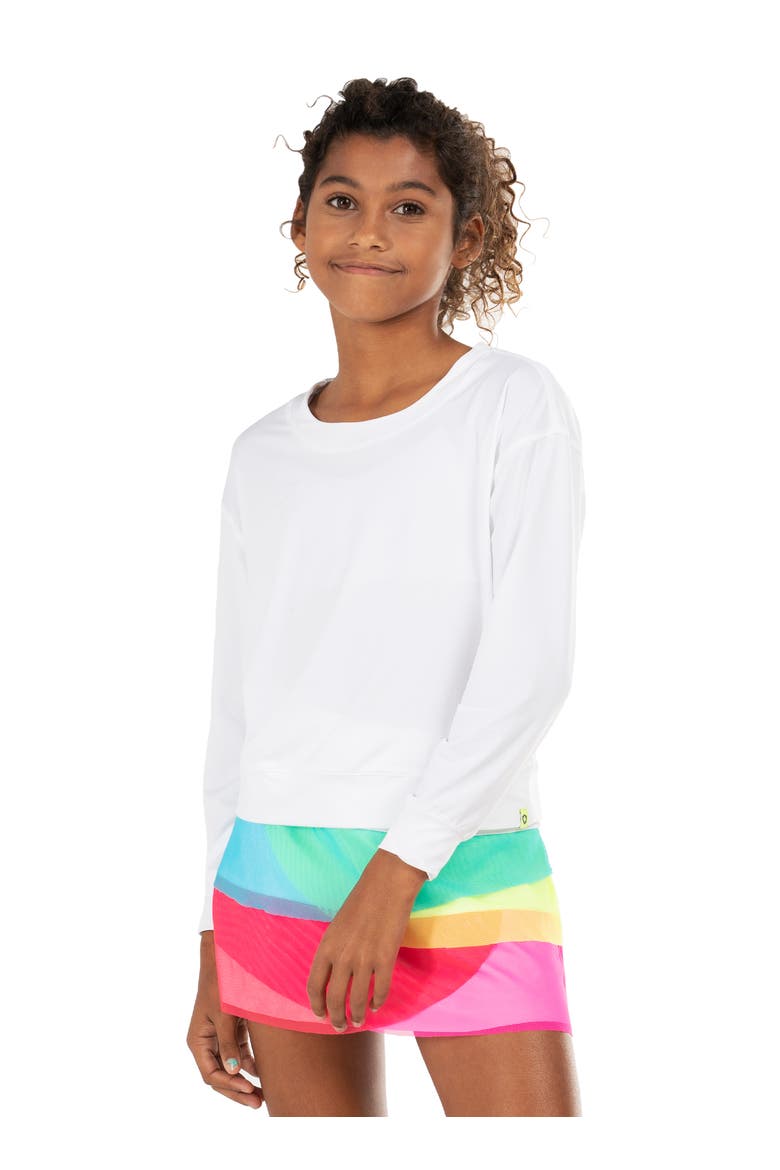 Mesh Scallop Skirt, Alternate, color, Multi