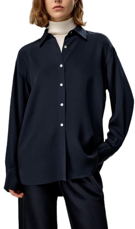 The One Relaxed Fit Silk Shirt