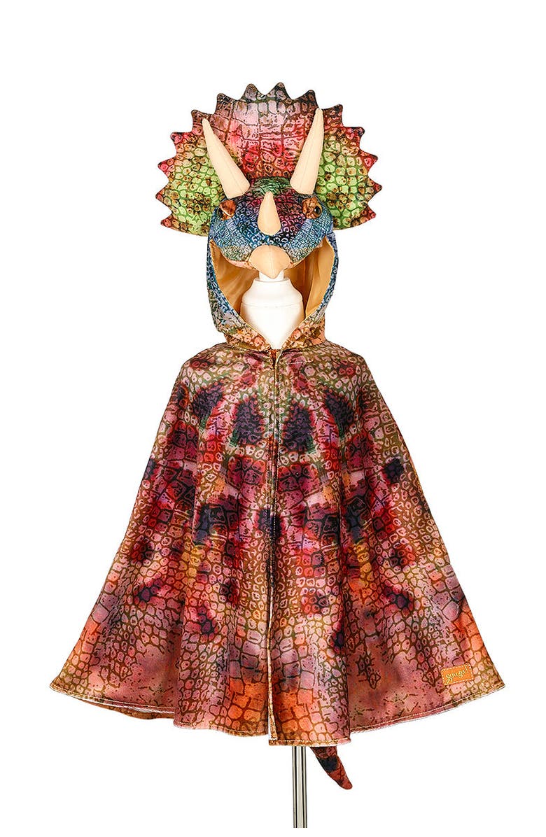 Souza Triceratops Dragon Costume Cape, Main, color, Green