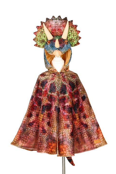 Triceratops Dragon Costume Cape (Little Kid)