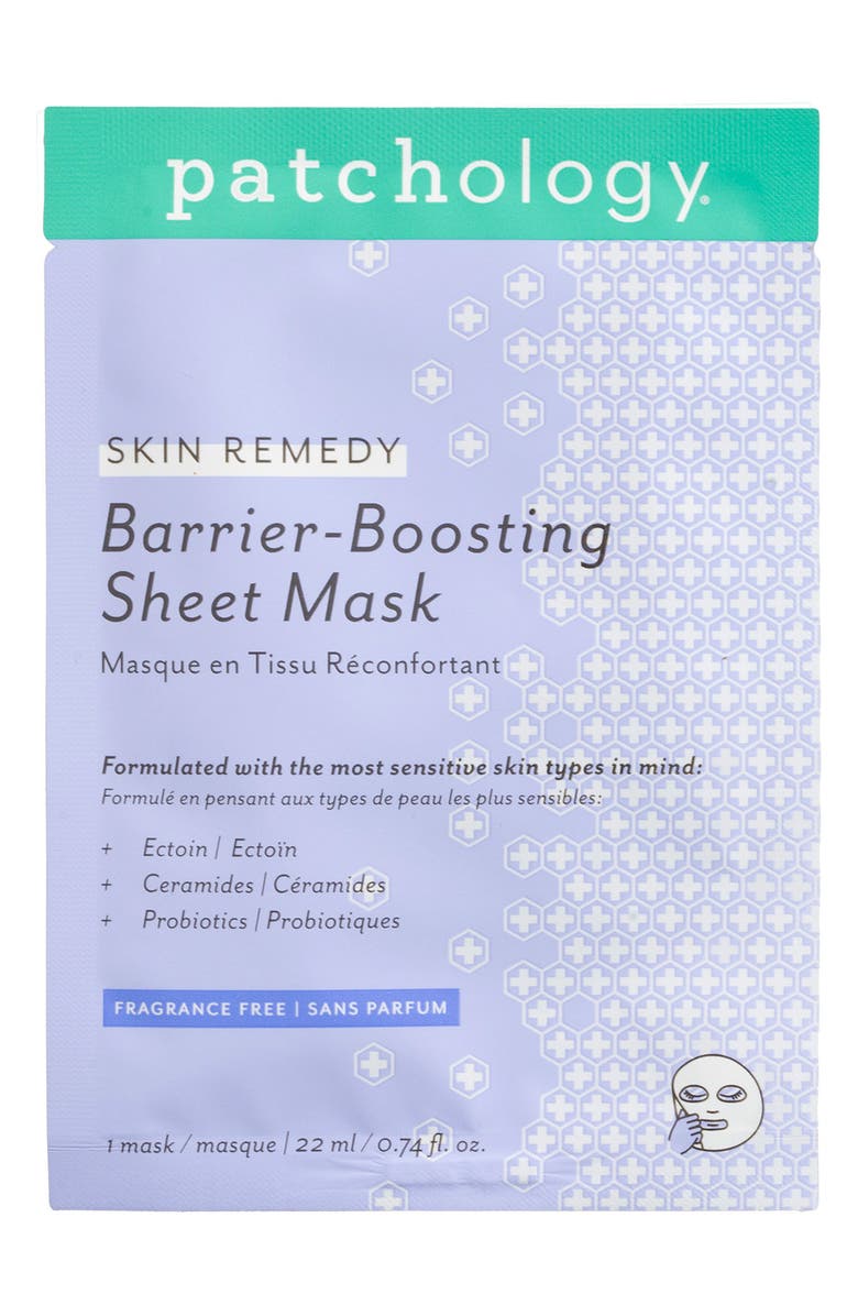 Patchology Skin Remedy Barrier-Boosting Sheet Mask, Main, color,