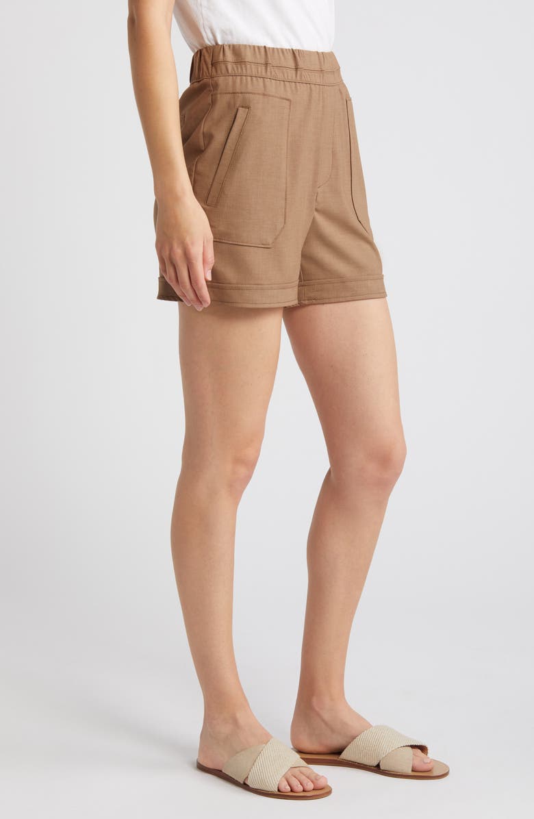 Wit & Wisdom Skyrise Patch Pocket Shorts, Alternate, color, 