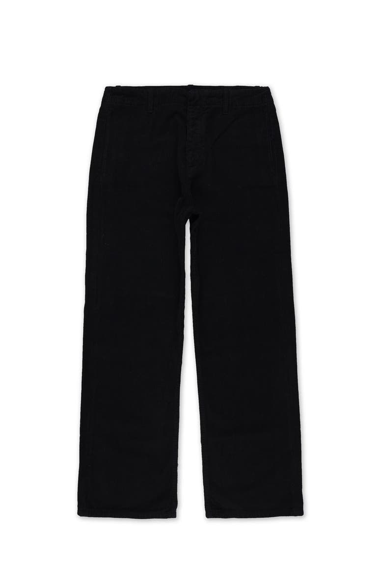 Fortela Jamiet Chino Corduroy Trousers, Main, color, Black