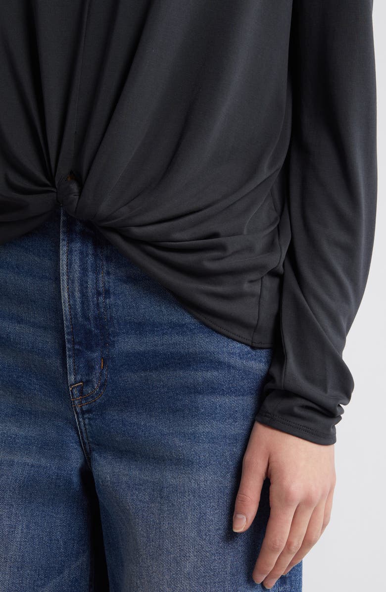 rag & bone Jenna Knotted Long Sleeve T-Shirt, Alternate, color, 