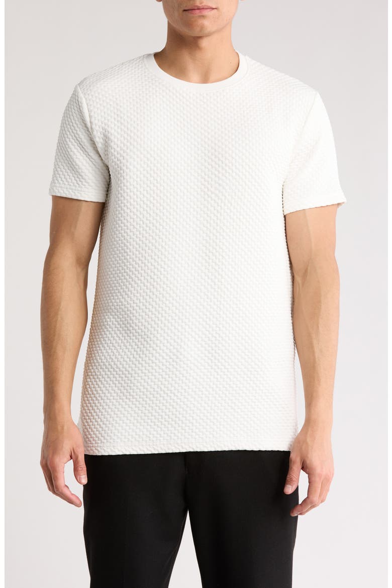 Textured T-Shirt, Main, color, WHITE