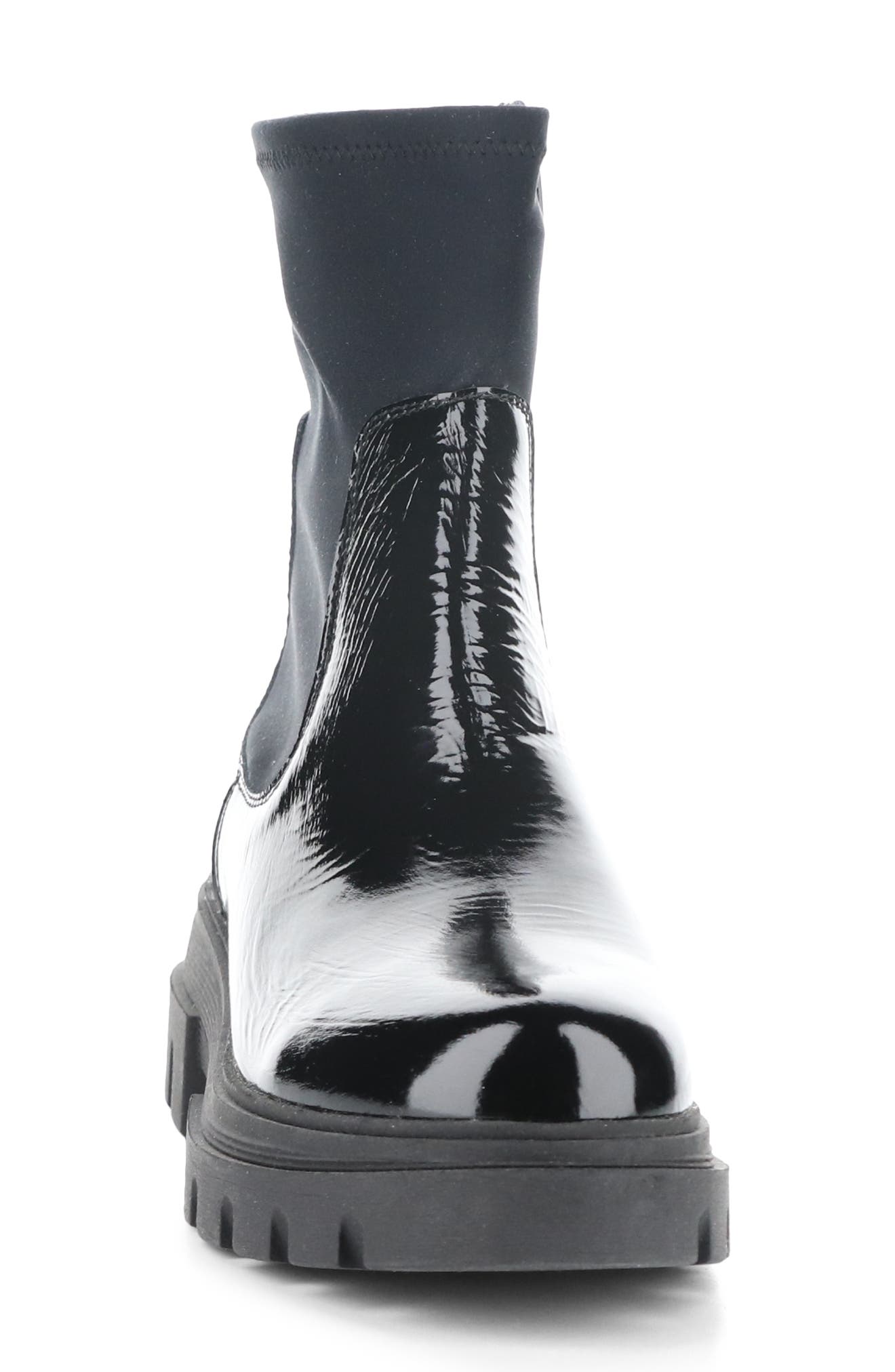 Bos. & Co. Five Waterproof Chelsea Boot, Alternate, color, Black Patent/Trico