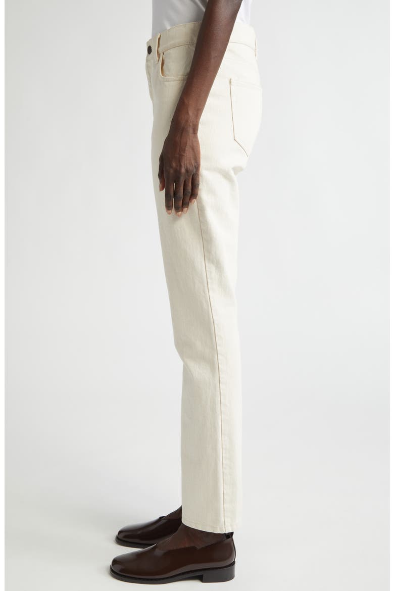Reeve High Waist Ankle Straight Leg Jeans, Alternate, color, WASHED ECRU