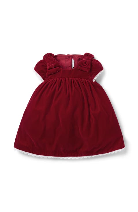 The Holiday Velvet Baby Dress (Infant)