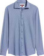 Johnston & Murphy XC+™ Motion Micropattern Knit Button-Up Shirt