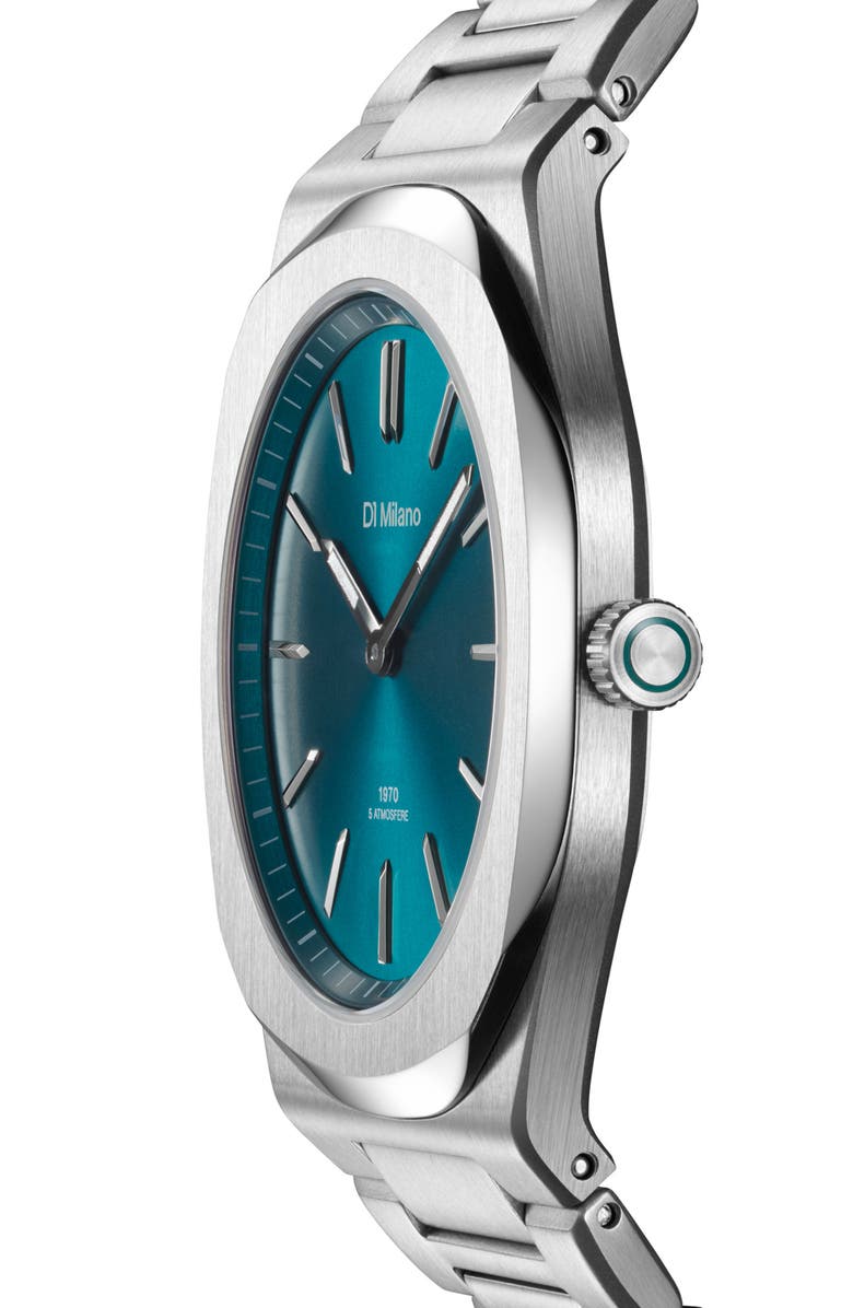 D1 Milano Ultra Thin Bracelet Watch, 39mm, Alternate, color, Green