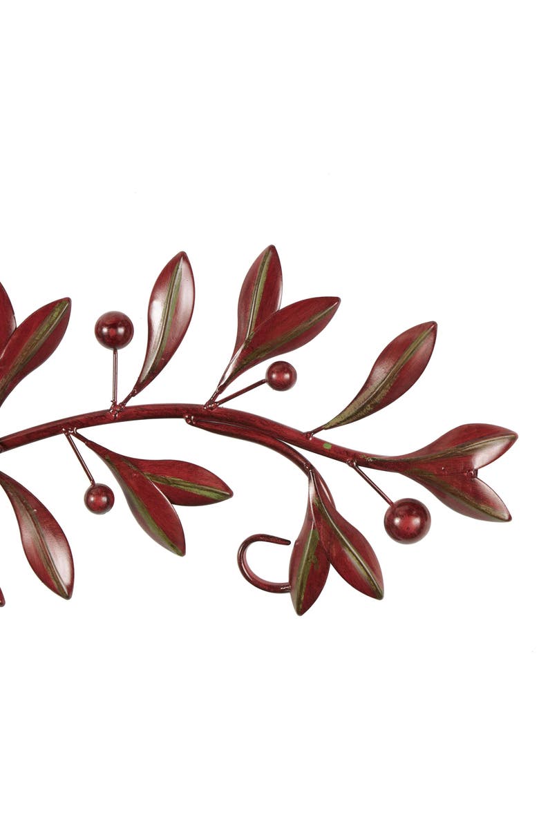 UMA Filigree Leaf Wall Decor, Alternate, color, Red