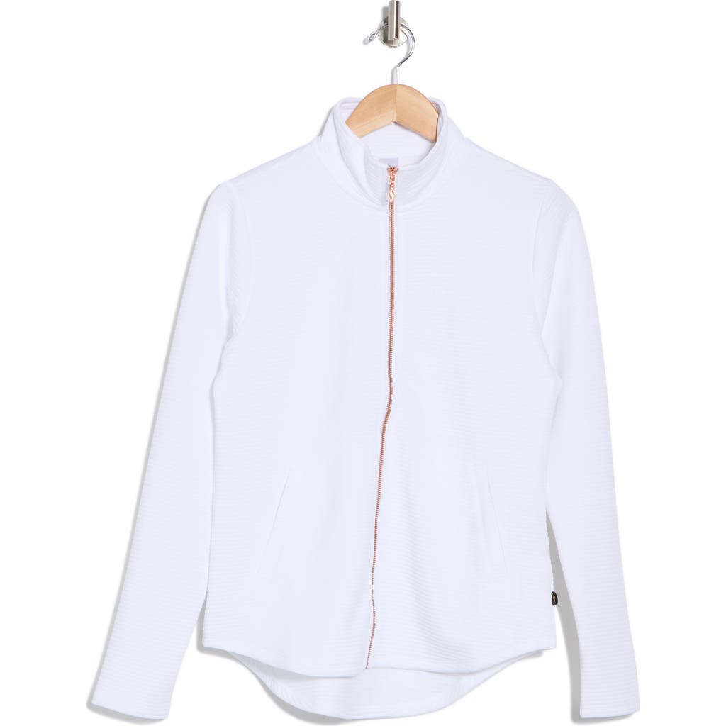 Skechers Women's Go Walk Diamond Ottoman Jacket In Bright White