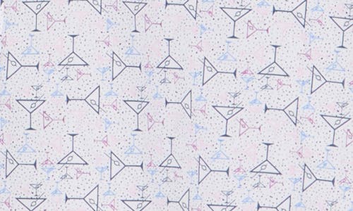 Johnston & Murphy Martini Print Cotton Button-up Shirt