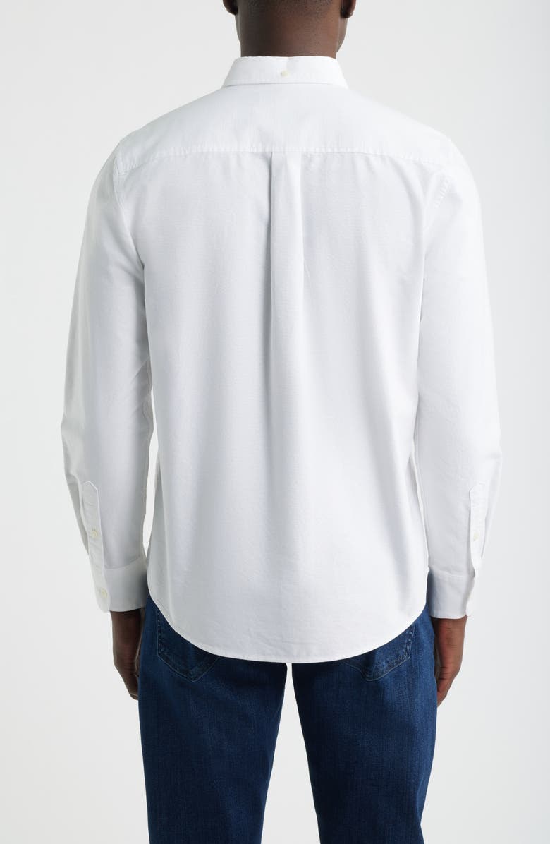 Nordstrom Sailboat Emblem Cotton Button-Down Oxford Shirt, Alternate, color, White