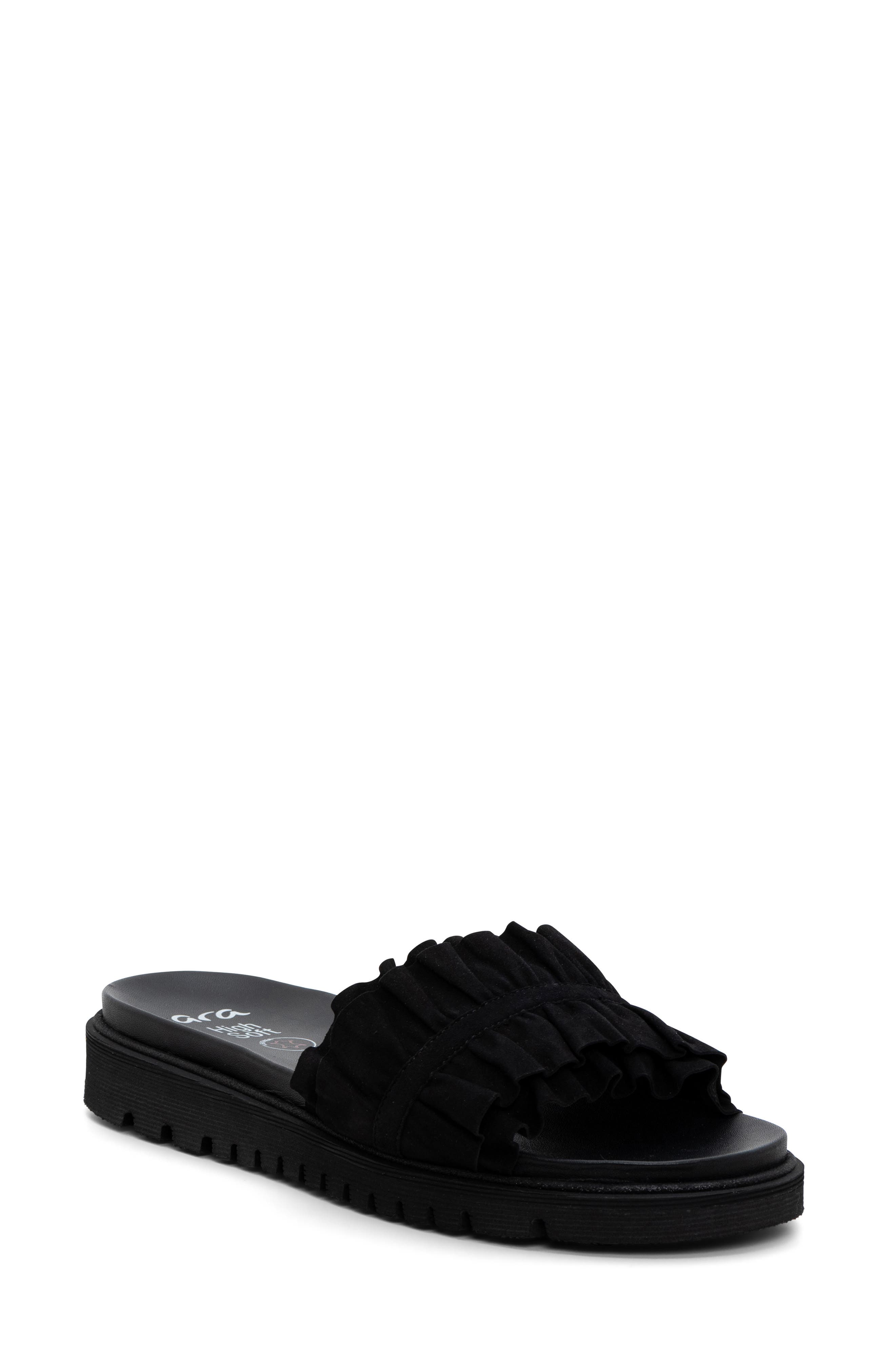 ara Keyes Slide Sandal, Main, color, Black