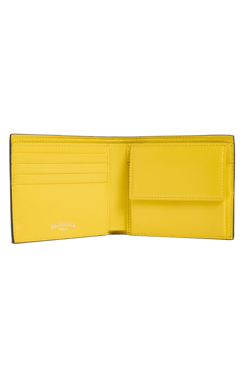 Snob Allover Logo Coated Canvas Bifold Wallet, Alternate, color, BLACK
