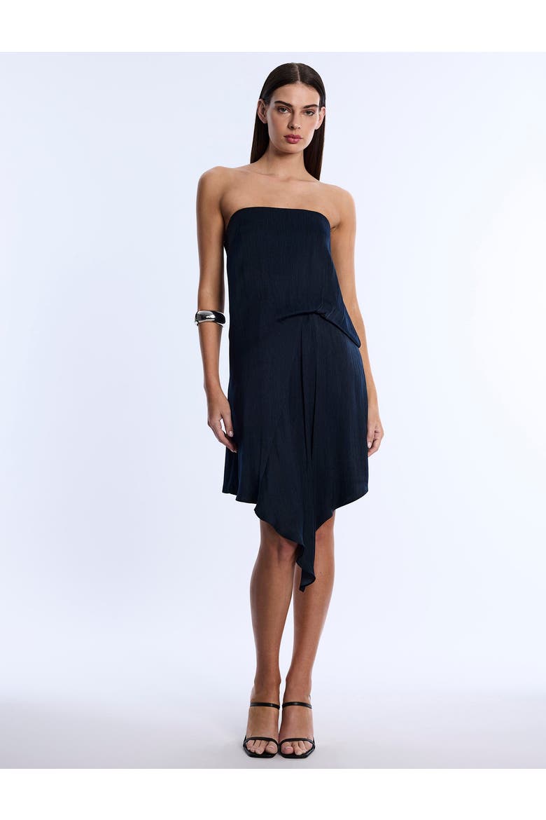Strapless Drape Dress, Main, color, Midnight