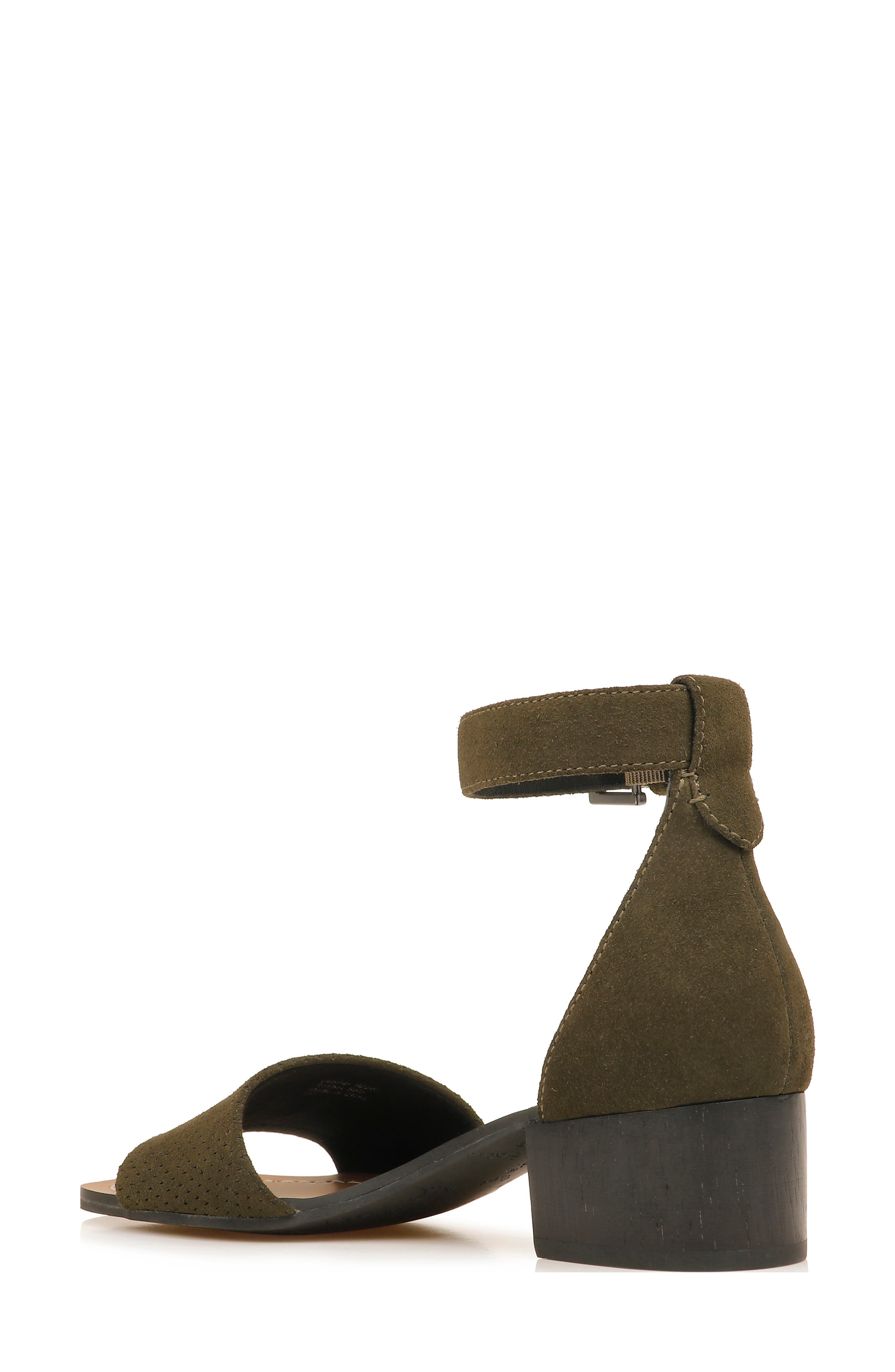 Lambert Ankle Strap Sandal, Alternate, color, FOREST GREEN SUEDE