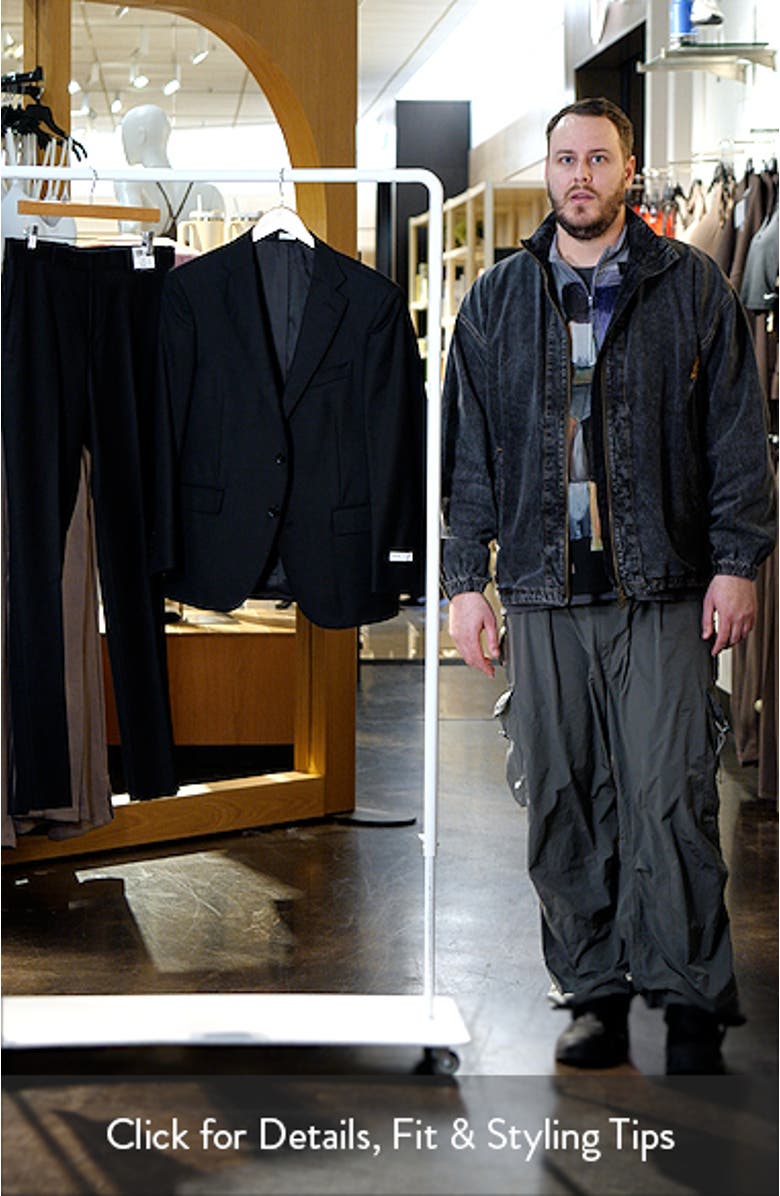 Hartford Classic Fit Black Wool Suit, sales video thumbnail