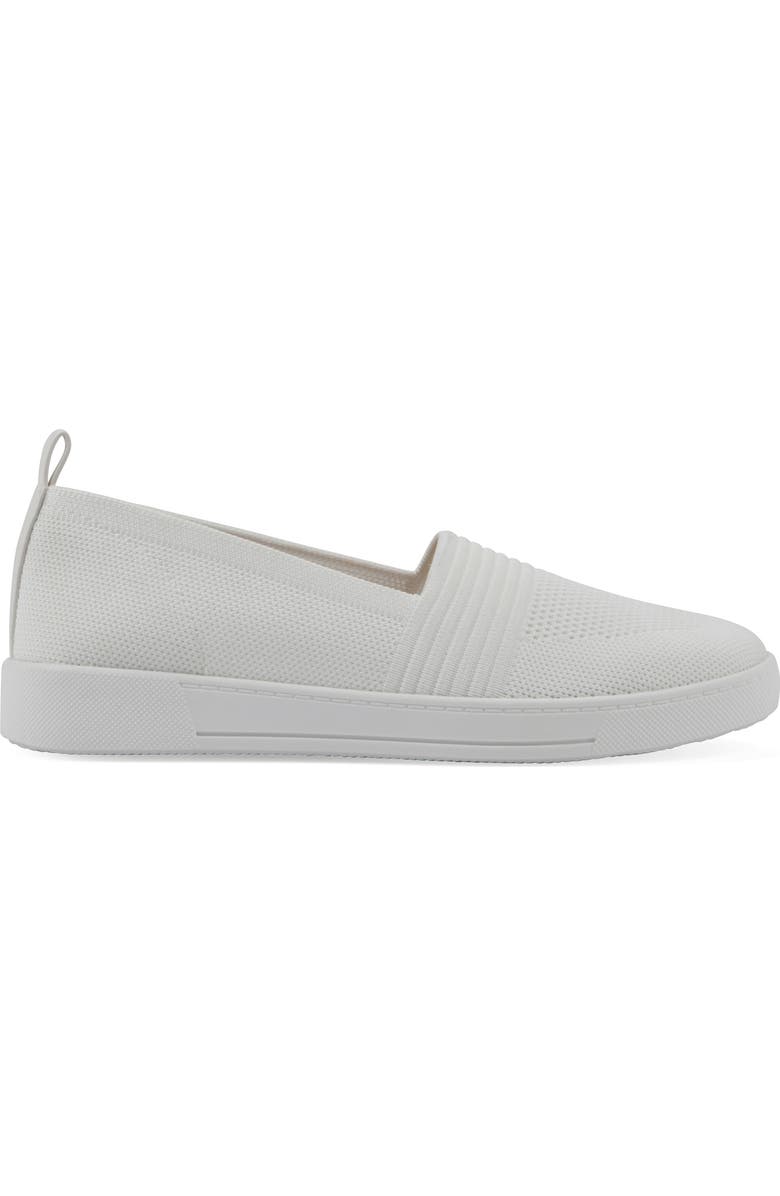 White Mountain Footwear Upright Woven Slip-On Sneaker, Alternate, color, White Fabric