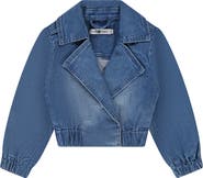 Stains and Stories by Babyface Modern Cinched Waist Denim Jacket