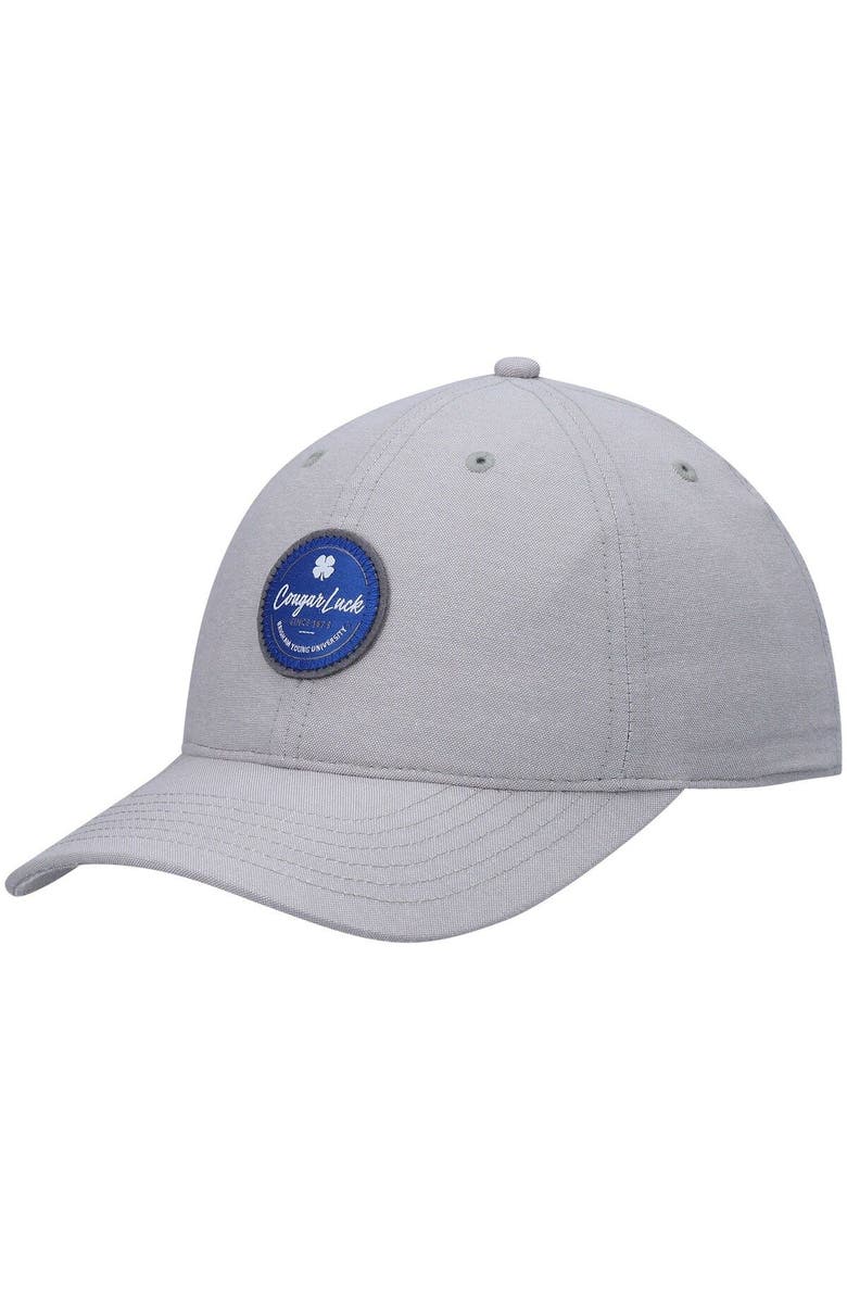 Black Clover Men's Gray BYU Cougars Oxford Circle Adjustable Hat, Alternate, color, 