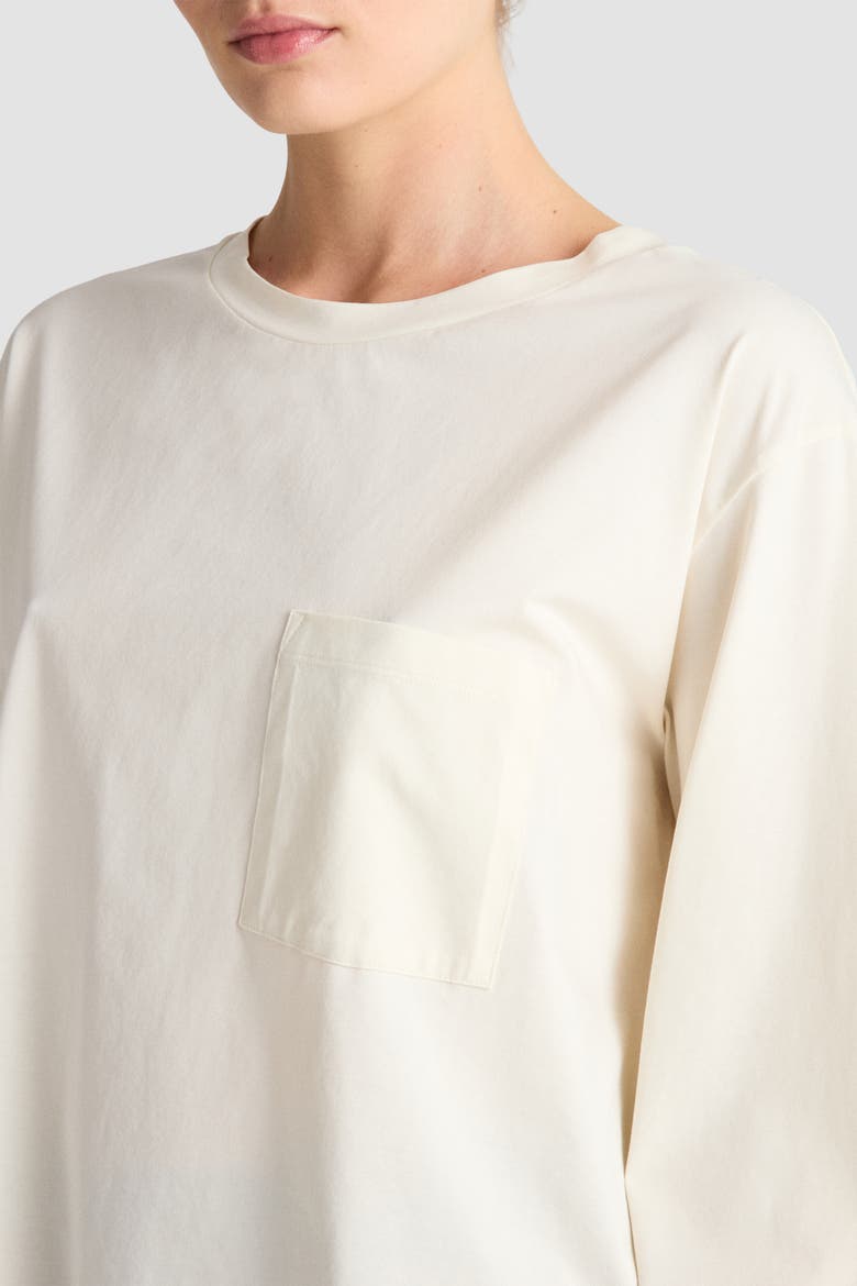 Thir Boxy Wide Sleeve Jersey Top, Alternate, color, Paper