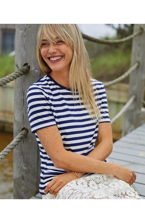 Lands' End Relaxed Supima Cotton Crew Neck T-shirt In Multi