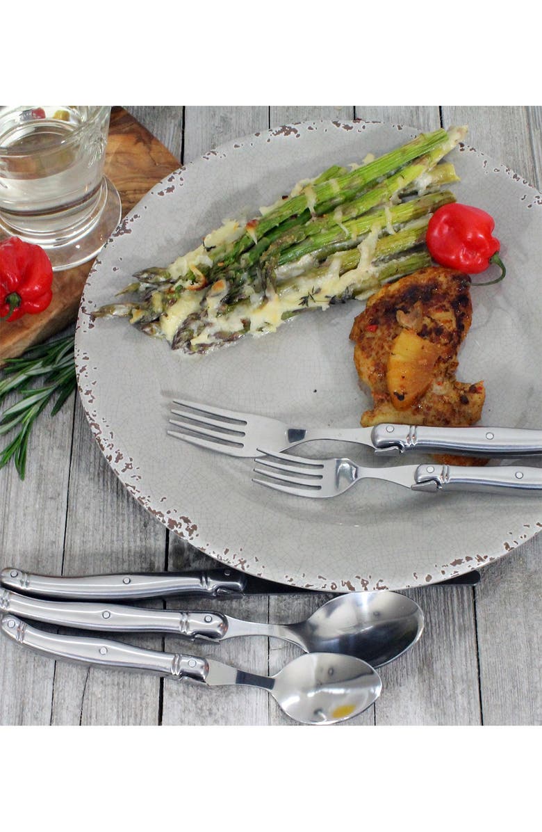 FRENCH HOME Laguiole 20-Piece Stainless Steel Flatware Set - Silver, Alternate, color, Silver