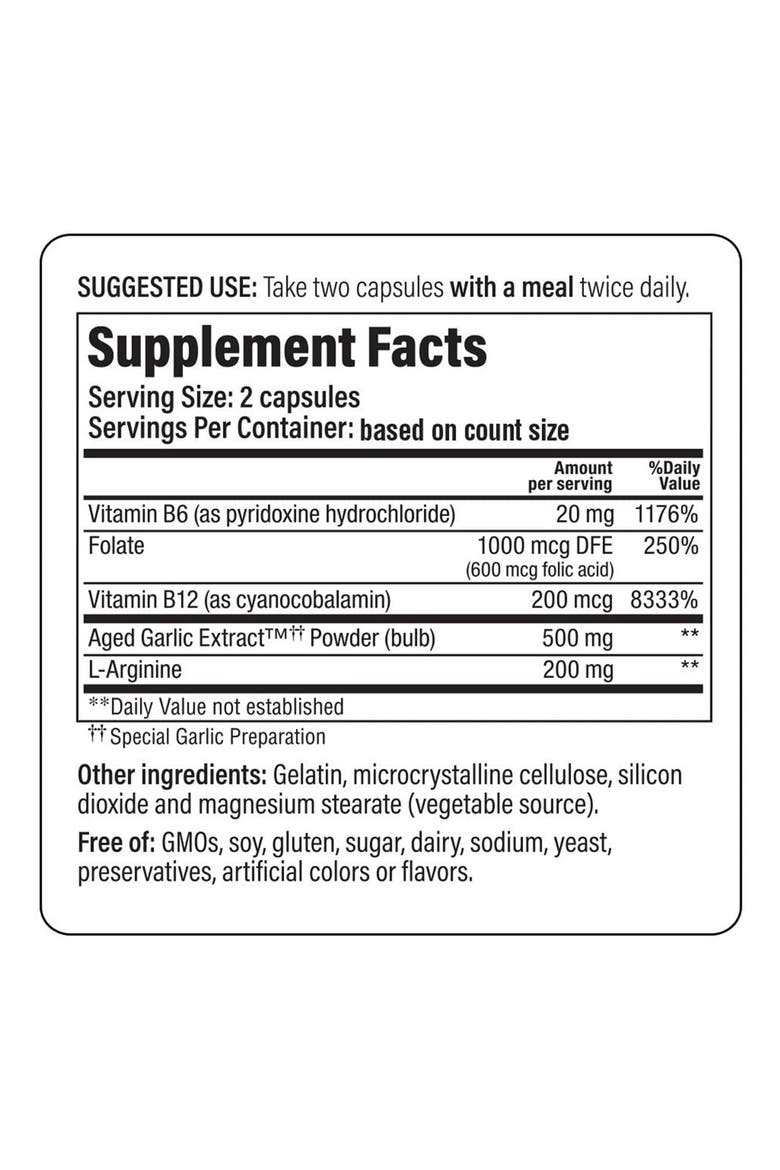 Aged Garlic Extract Formula 108, Total Heart Health, 100 Capsules, Alternate, color, None