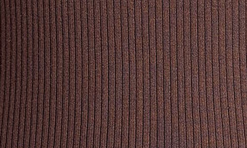 Vince Rib Pima Cotton Henley Tank In Dark Coffee