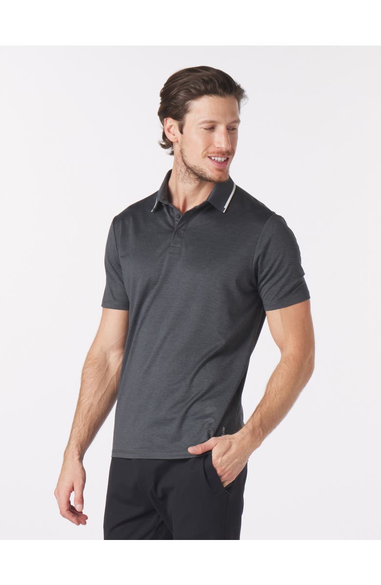 GLYDER Power Fade Polo, Main, color, Black