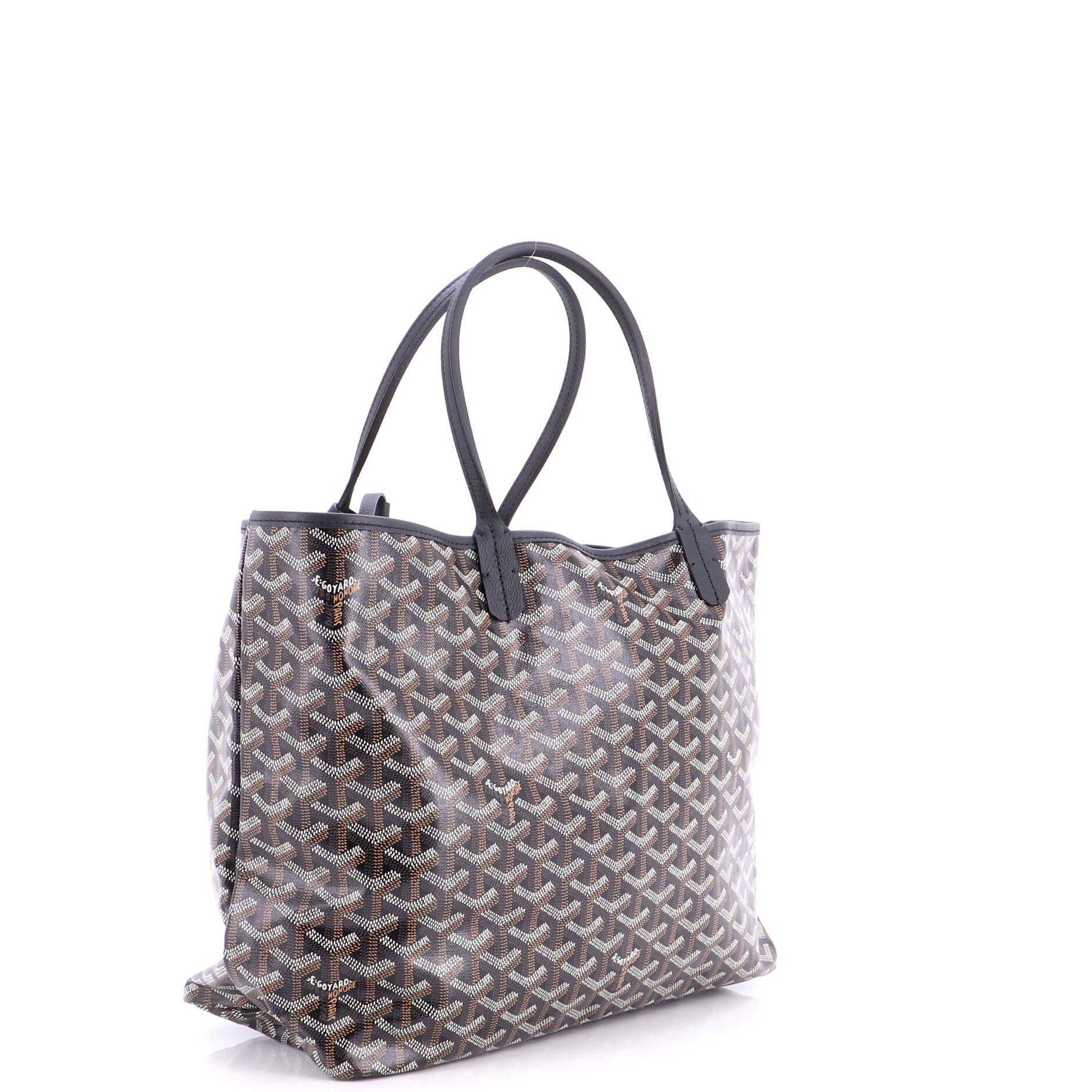 Pre-Owned Goyard Saint Louis Tote Coated Canvas PM, Alternate, color, Black