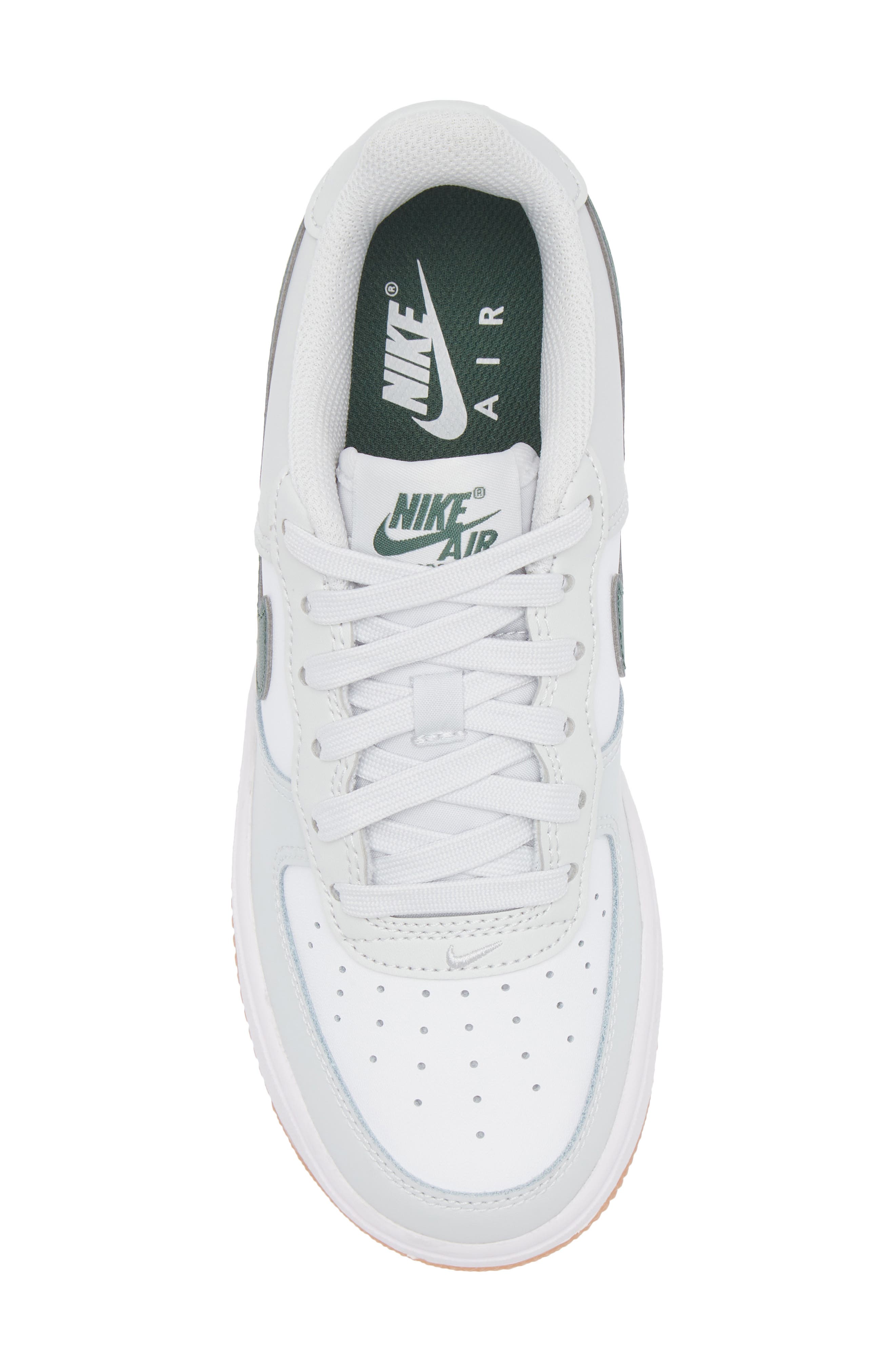 Nike Kids' Air Force 1 Sneaker, Alternate, color, Photon Dust/ White/ Fir