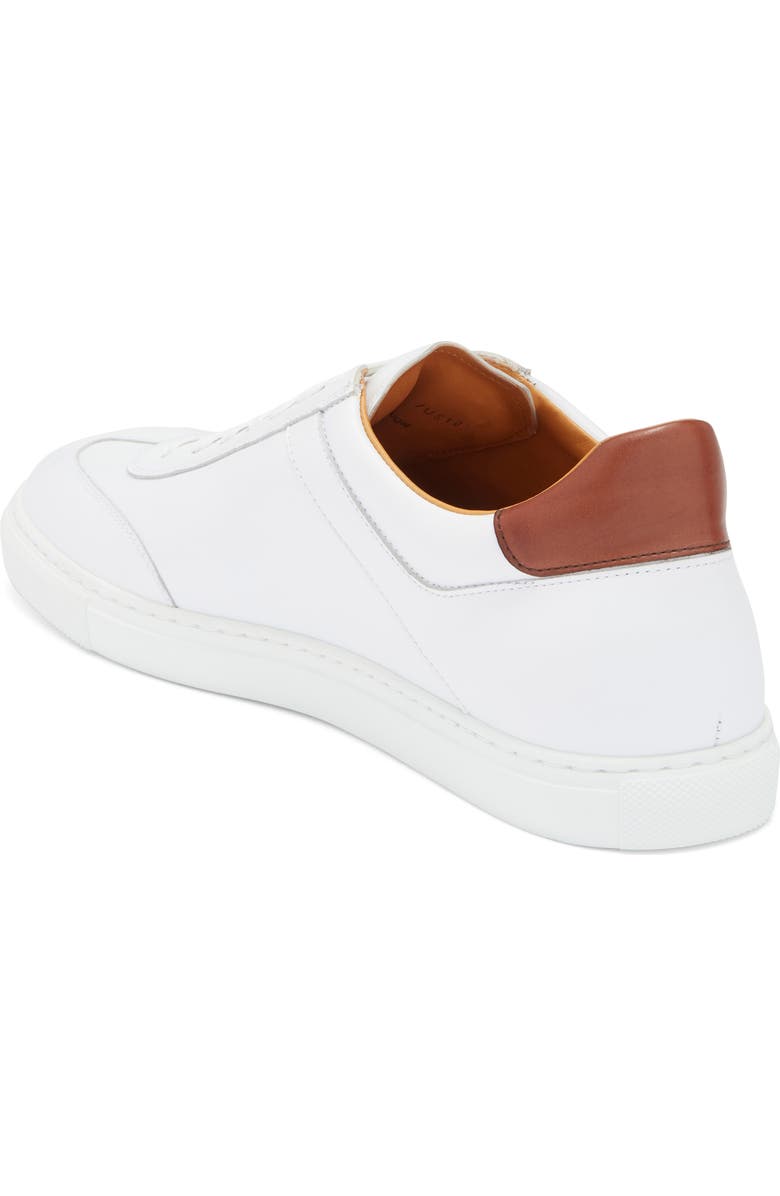 Magnanni Delan Low Top Sneaker, Alternate, color, White / Midbrown