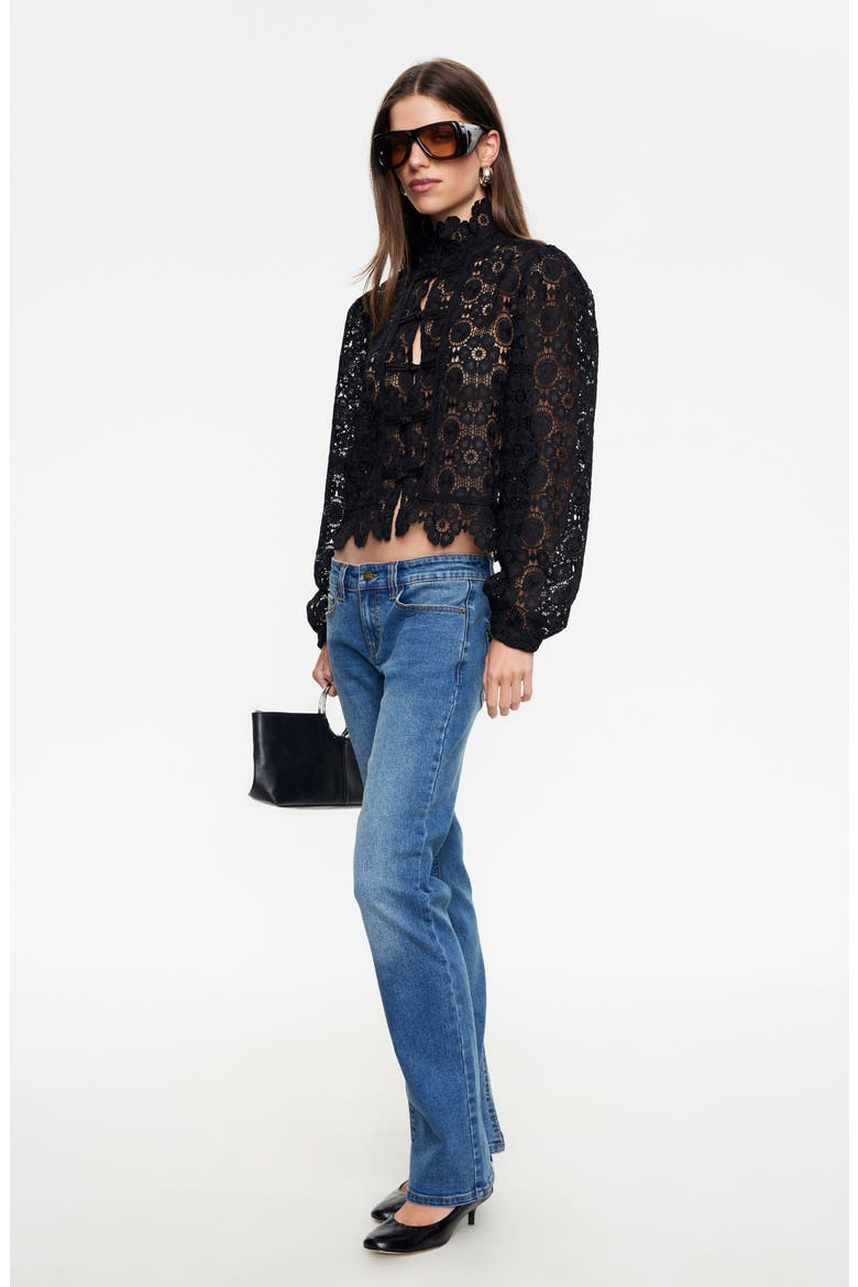 Overtime Lace Top, Alternate, color, NOIR