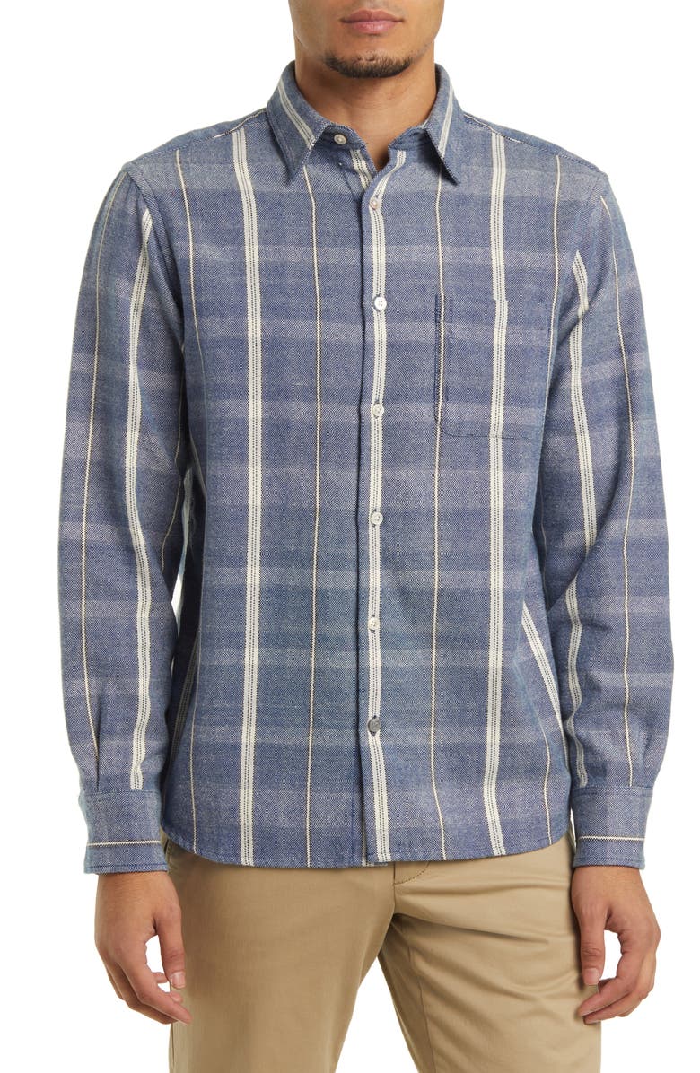 ORIGINAL MADRAS TRADING COMPANY Madras Plaid Button-Up Shirt, Main, color, 