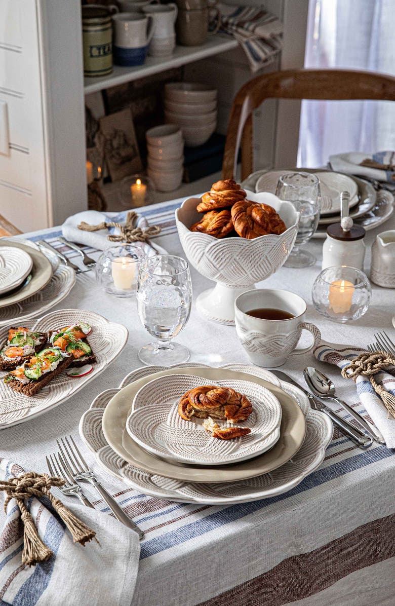 Juliska Le Panier Mystic Knot Charger Plate, Alternate, color, Whitewash