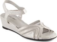 David Tate Abano Faux Leather Wedge Sandal