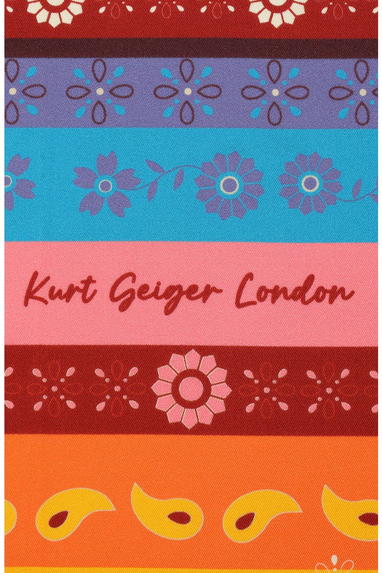 Folk Print Square Scarf, Alternate, color, CLASSIC RAINBOW