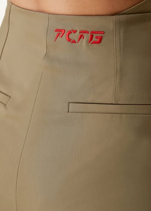 Pcfg Cotton Flared Skinny Pant In Brown